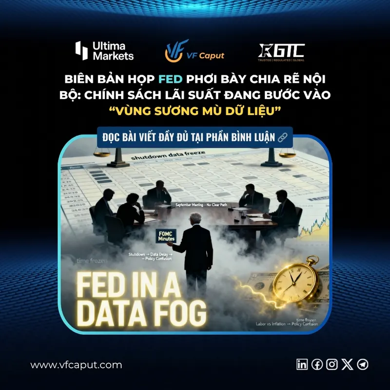 Biên bản họp Fed phơi bày chia rẽ nội bộ: Chính sách lãi suất đang bước vào “vùng sương mù dữ liệu”