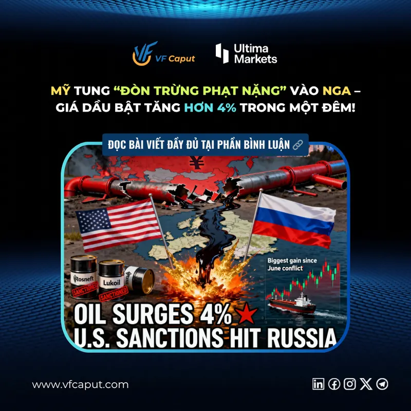 Mỹ tung “đòn trừng phạt nặng” vào Nga – Giá dầu bật tăng hơn 4% trong một đêm!